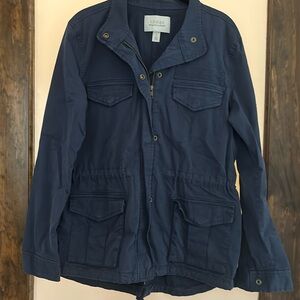 Hinge Canvas Jacket in Navy